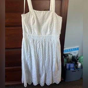 Vineyard Vines White Eyelet Dress